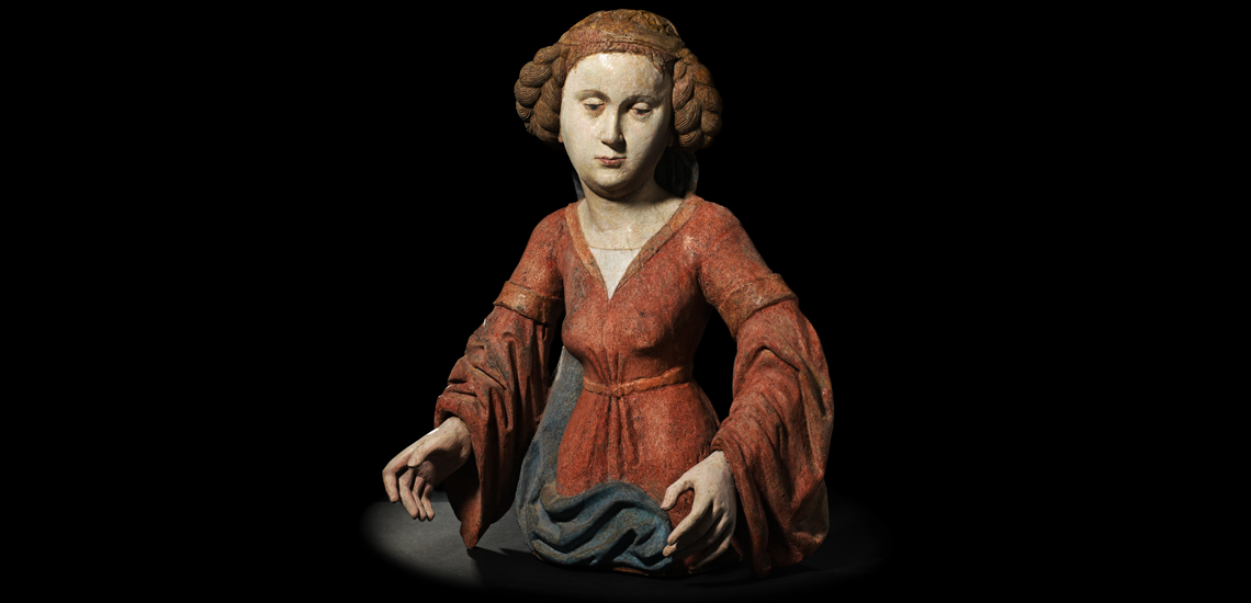 Medieval Limewood Figure